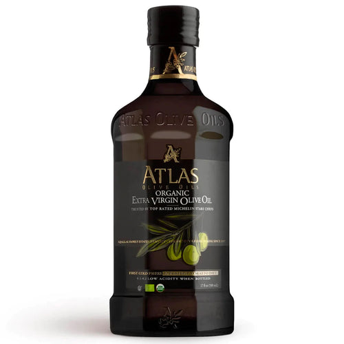 Atlas Cold-Pressed Organic Low Acidity Extra Virgin Olive Oil, 17 oz