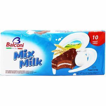 Balconi Mix Milk Snack Cakes with Velvety Milk Cream Filling, 350 grams