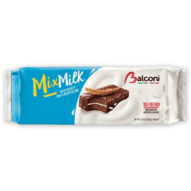 Balconi Mix Milk Snack Cakes with Velvety Milk Cream Filling, 350 grams Sweets & Snacks Balconi 