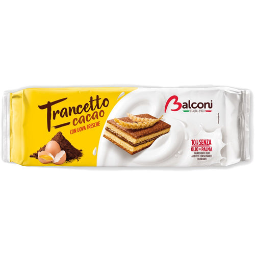 Balconi Trancetto Snack Cakes with Cocoa Cream Filling, 280 grams