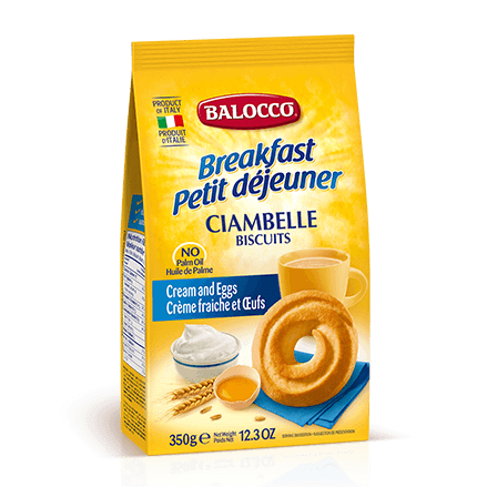 Balocco Ciambelle Cream & Egg Cookies, 12.3 oz