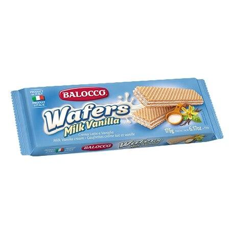 Balocco Wafers with Vanilla Milk Cream, 6.17 oz