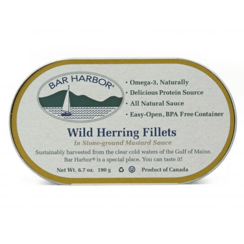 Bar Harbor Wild Herring Fillets in Stone Ground Mustard Sauce, 6.7 oz Seafood Bar Harbor 