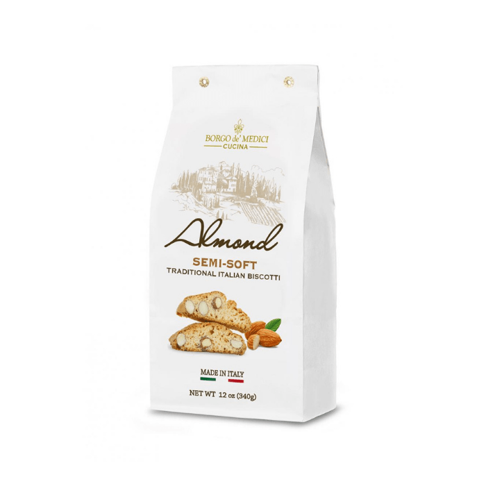 [BB: 04/2022] Borgo de' Medici Semi-Soft Almond Biscotti, 12 oz Sweets & Snacks Borgo de Medici 
