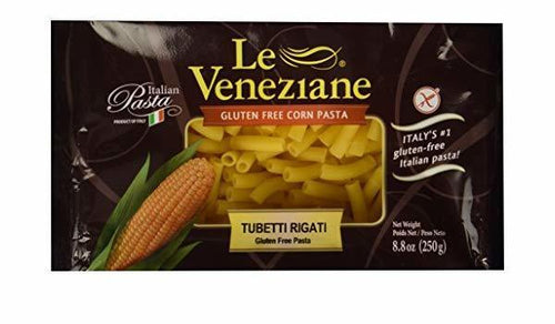 Le Veneziane #095 Tubetti Rigati Corn Gluten-Free Pasta, 8.8 oz