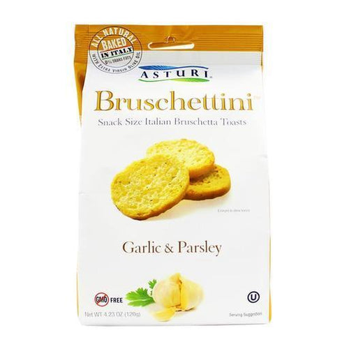 Asturi Bruschettini Garlic & Parsley, 4.2 oz