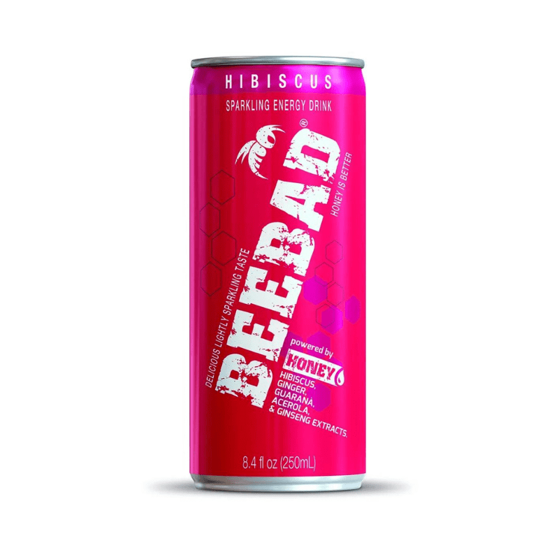 BeeBad Sparkling Energy Drink with Hibiscus, 8.4 oz Coffee & Beverages BeeBad 