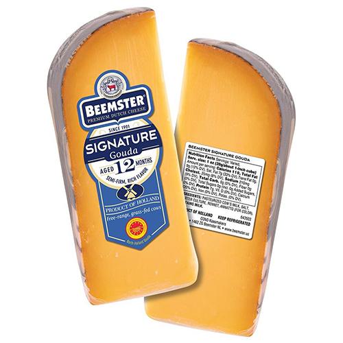 Beemster Premium Signature Aged Gouda Wedge, 8 oz [Pack of 2] Cheese Beemster 