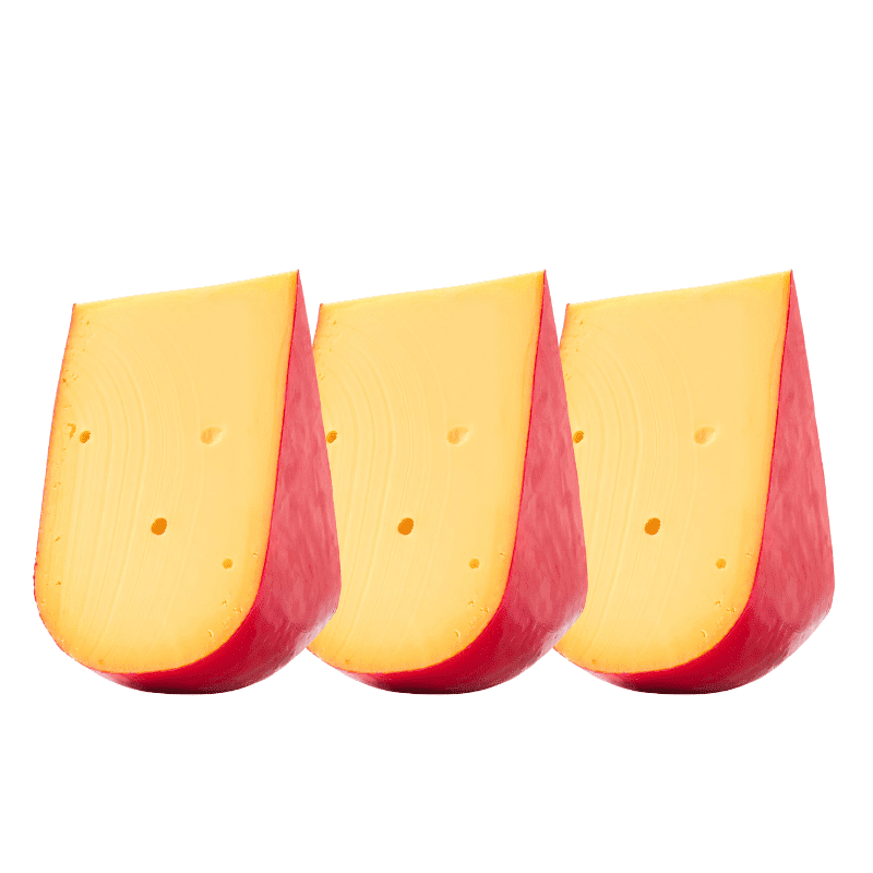 Beemster Red Wax Gouda Cheese, 8 oz [Pack of 3] Cheese Beemster 