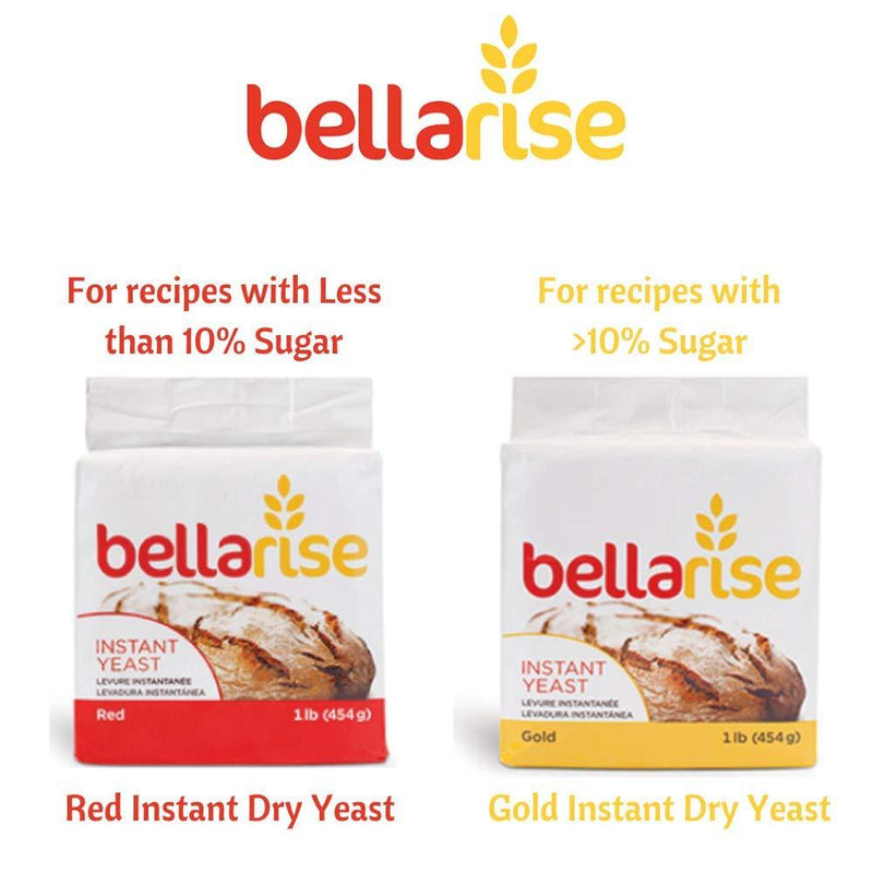 Bellarise Red Instant Dry Yeast, 1 lb (454 g) Pantry Bellarise 