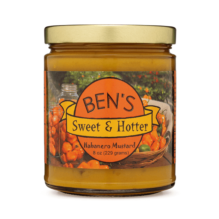 Ben's Sweet & Hotter Habanero Mustard, 8 oz Sauces & Condiments Ben's 