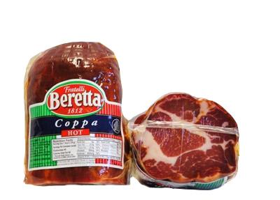 Beretta Mini Coppa Hot Cut, 1.2 lbs (Pack of 2) Meats Fratelli Beretta 