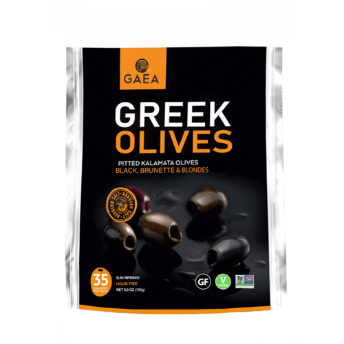 [Best Before: 11/02/23] Gaea Greek Olives Pitted Kalamata Mixed Olives Green, Black & Brunettes, 5.3 oz Olives & Capers Gaea 