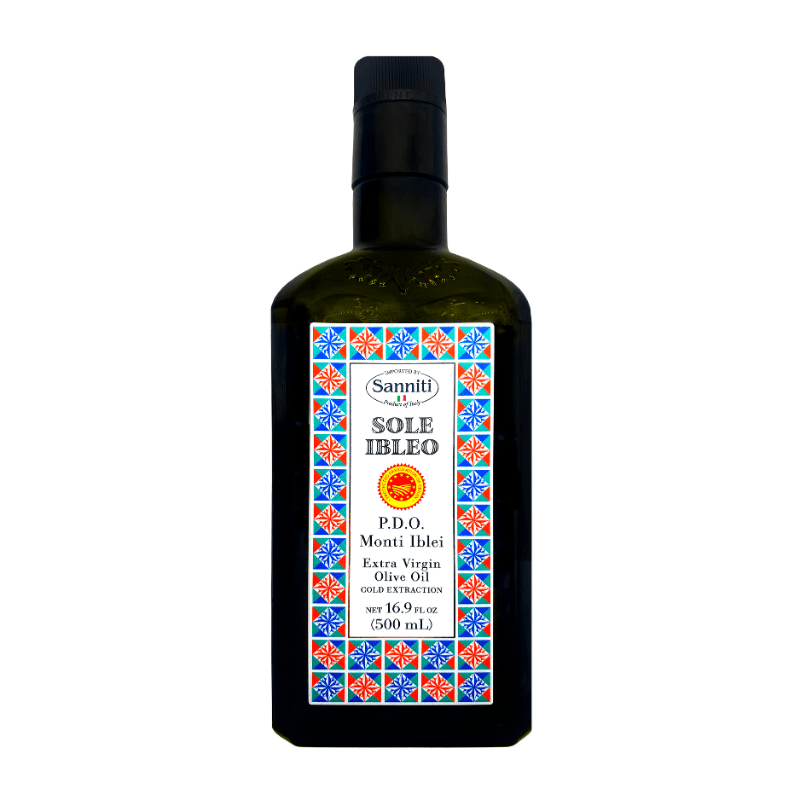 [Best Before: 11/15/23] Sanniti Sole Ibleo PDO Monti Iblei 100% Cold Extracted Extra Virgin Olive Oil, 16.9 oz Oil & Vinegar Sanniti 
