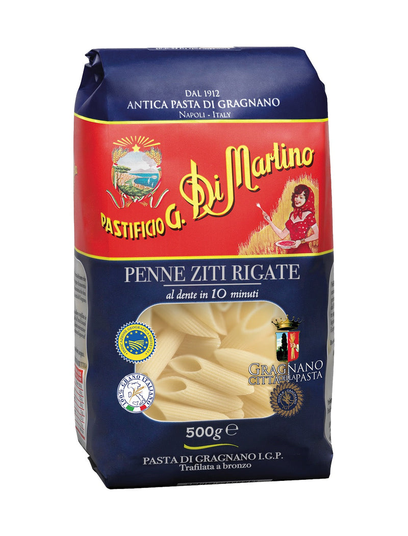 [Best Before: 12/30/22] Di Martino Penne Ziti Rigate I.G.P Pasta, 17.6 oz Pasta & Dry Goods Di Martino 