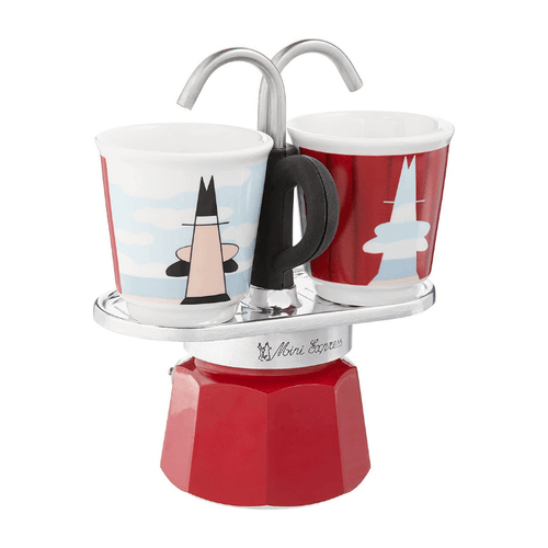 Bialetti 01405 Moka Express 2-Cup Mini Magritte Stovetop Espresso Maker Coffee & Beverages Bialetti 