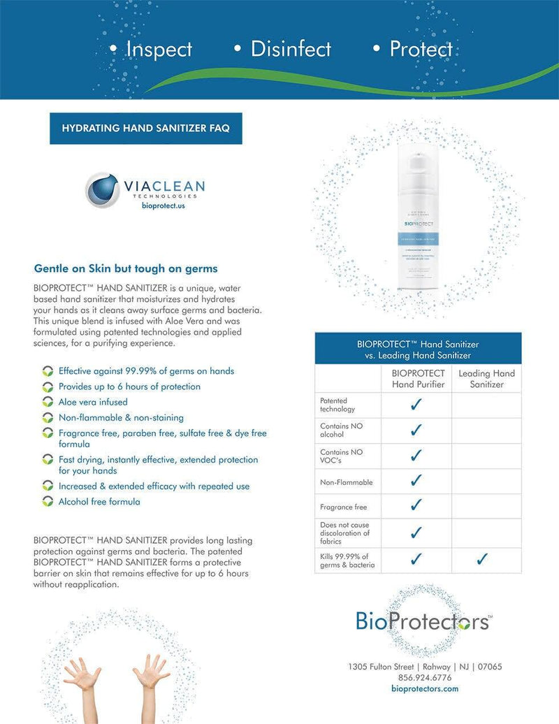 BioProtect Aloe Vera Infused Hydrating Hand Sanitizer, 1.7 oz
