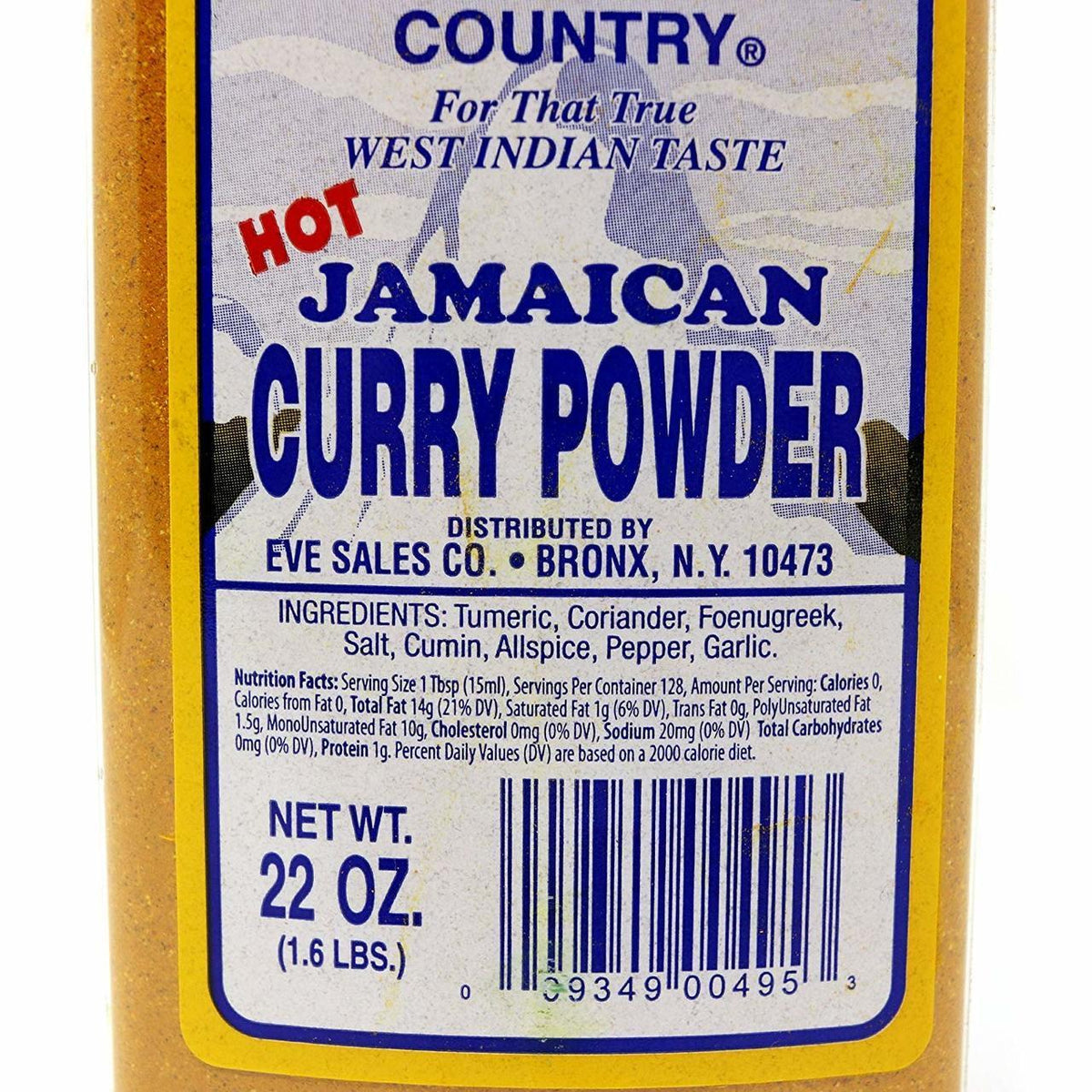 Blue Mountain Jamaican Curry Powder Hot - 22 oz. | Supermarket Italy