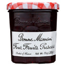 All-natural French jam made with cherries, strawberries, red currants and raspberries.