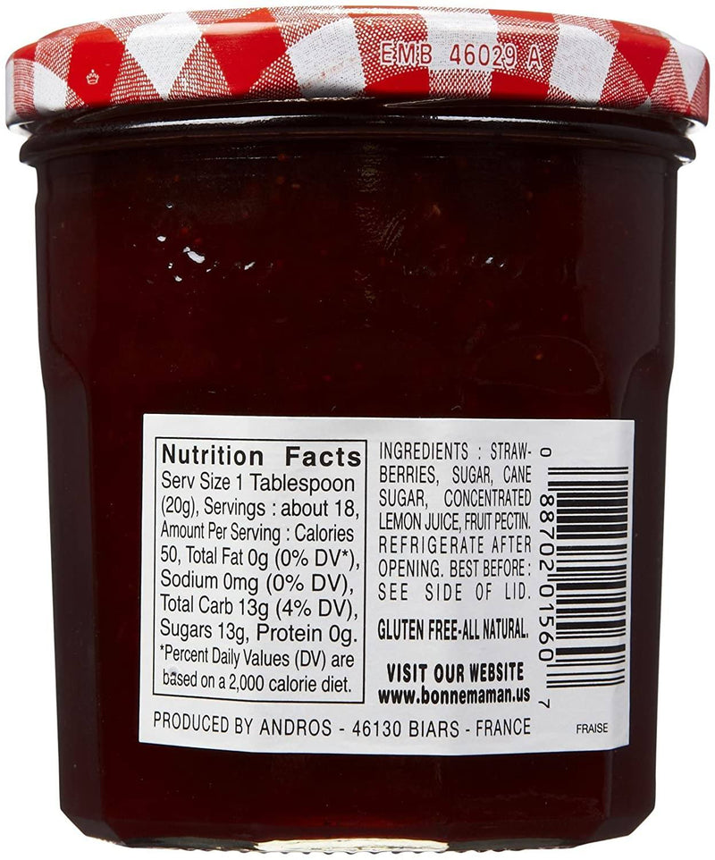 All-natural strawberry preserves from France.