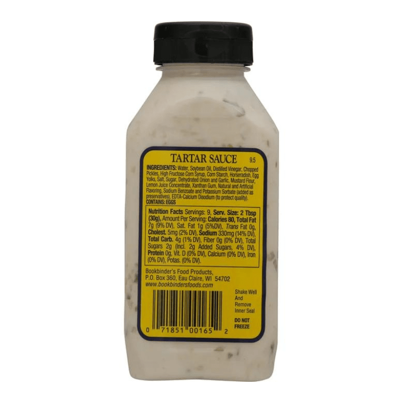 Bookbinders Traditional Tartar Sauce, 9.5 oz | Supermarket Italy