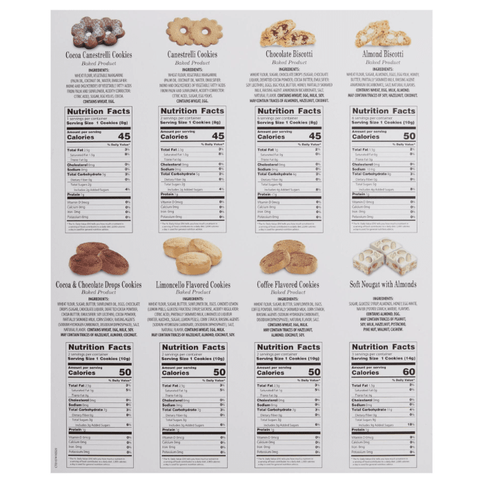 de' Medici Assorted Italian Cookies Advent Calendar, 7.1 oz