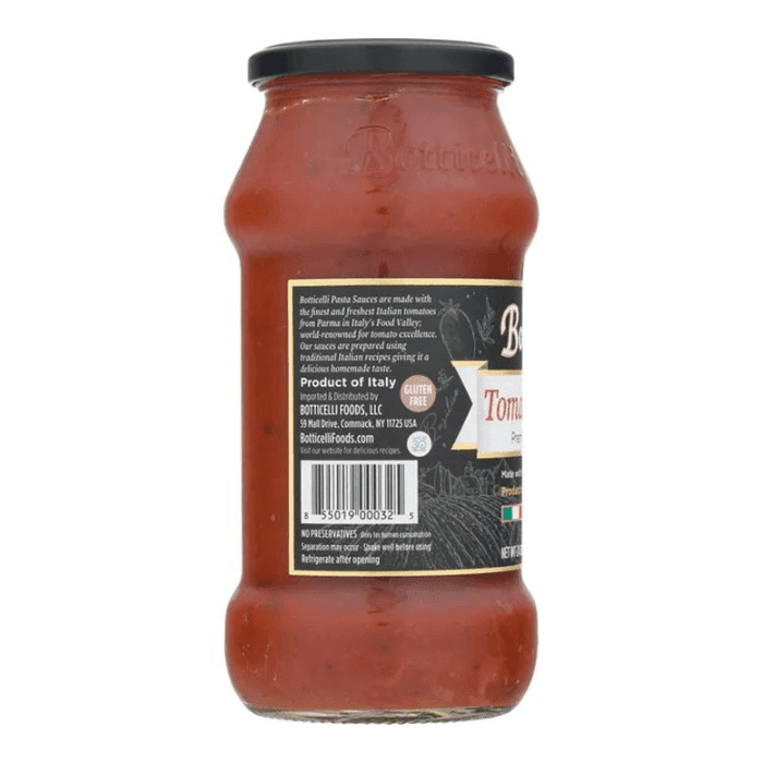 Botticelli Tomato & Basil Pasta Sauce, 24 oz Sauces & Condiments Botticelli 