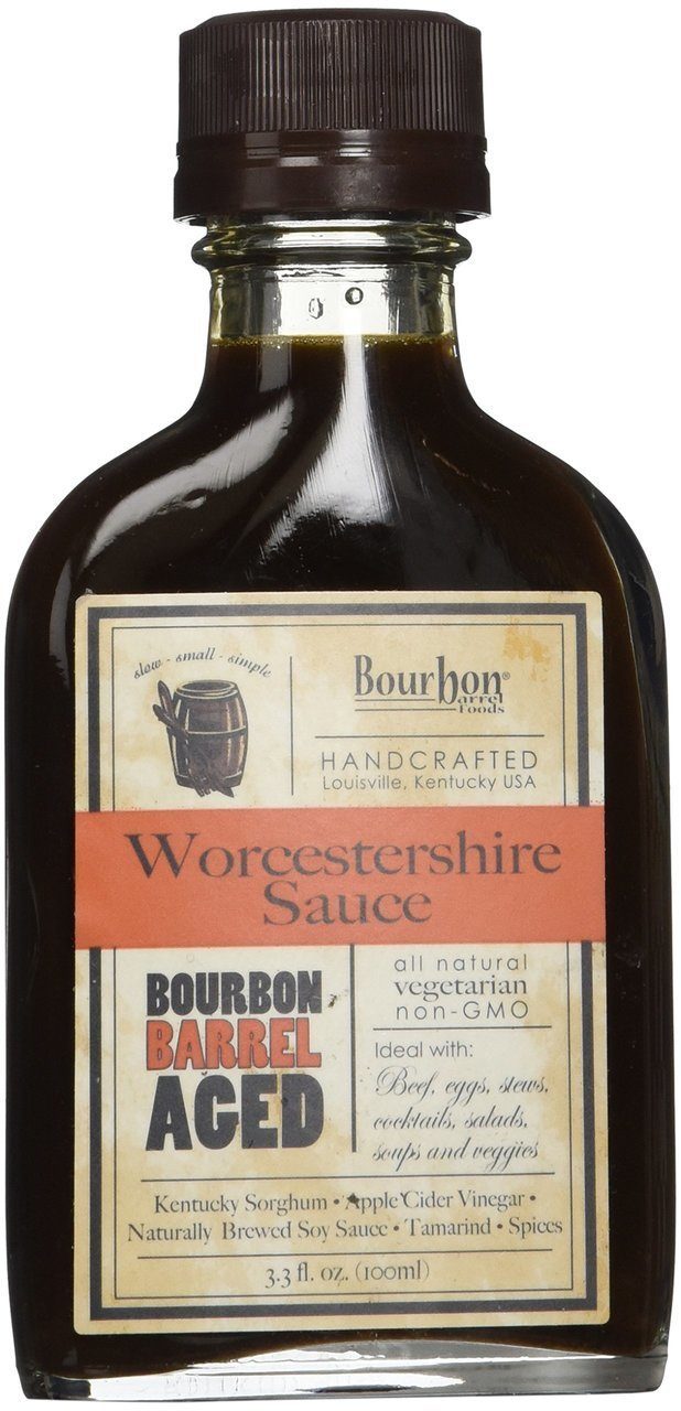 Bourbon Barrel Foods Handcrafted Worcestershire Sauce, 3.4 oz