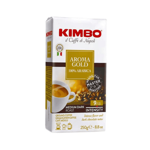 Caffe Kimbo Aroma Gold 100% Arabica Ground Coffee, 8.8 oz Coffee & Beverages Kimbo Coffee 