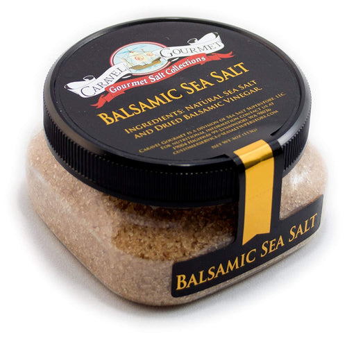 Caravel Gourmet Balsamic Sea Salt, Stackable Jars, 4 oz Pantry Caravel Gourmet 