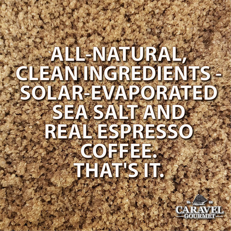 Caravel Gourmet Espresso Sea Salt, Stackable Jars, 4 oz Pantry Caravel Gourmet 