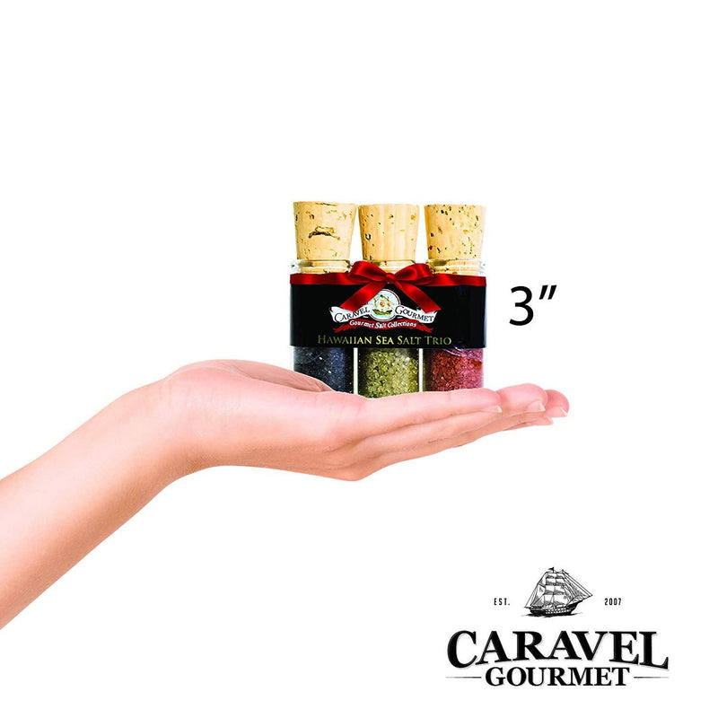 Caravel Gourmet Hawaiian Sea Salt Mini Trio Sampler Set. Pantry Caravel Gourmet 