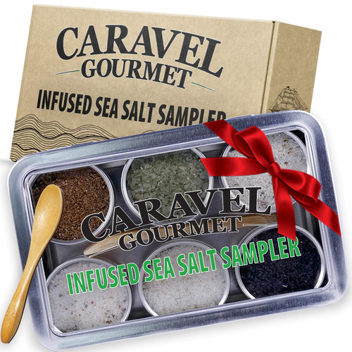 Caravel Gourmet Infused Salt Sampler, 6 Tins Pantry Caravel Gourmet 