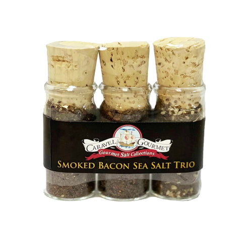 Caravel Gourmet Smoked Bacon Sea Salt Mini Trio Sampler. Pantry Caravel Gourmet 