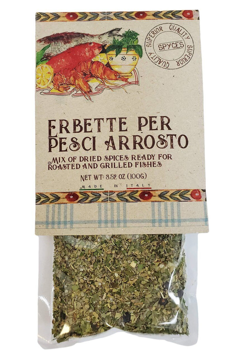 Casarecci Mix Dried Spices for Roasted and Grilled Fish, 3.5 oz