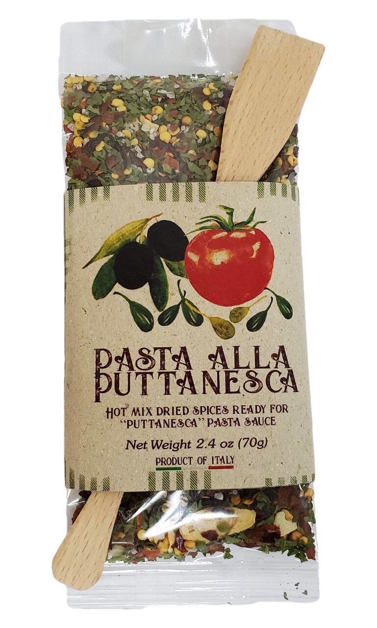Casarecci Puttanesca Pasta Hot Mixed Dried Spices, 2.4 oz