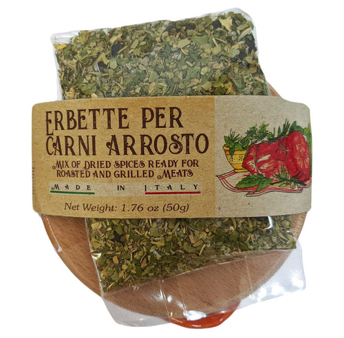 Casarecci Dried Spice Mix for Roasted and Grilled Meats with Terracotta Bowl.