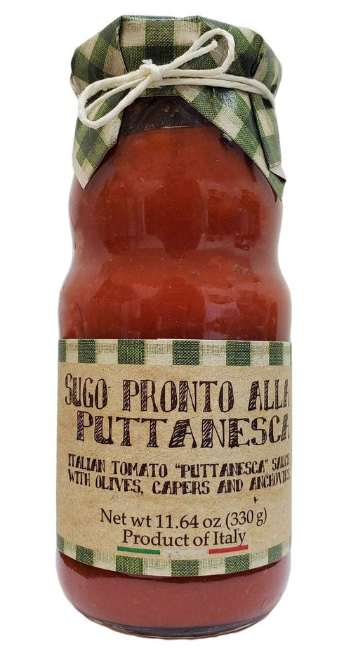 Casarecci Tomato Puttanesca Sauce with Olives, Capers, and Anchovies, 11.6 oz