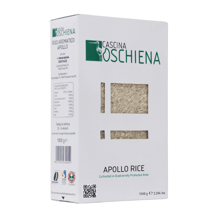 Cascina Oschiena Apollo Aromatic Rice, 2.2 Lbs [Pack of 12] Pasta & Dry Goods Cascina Oschiena 