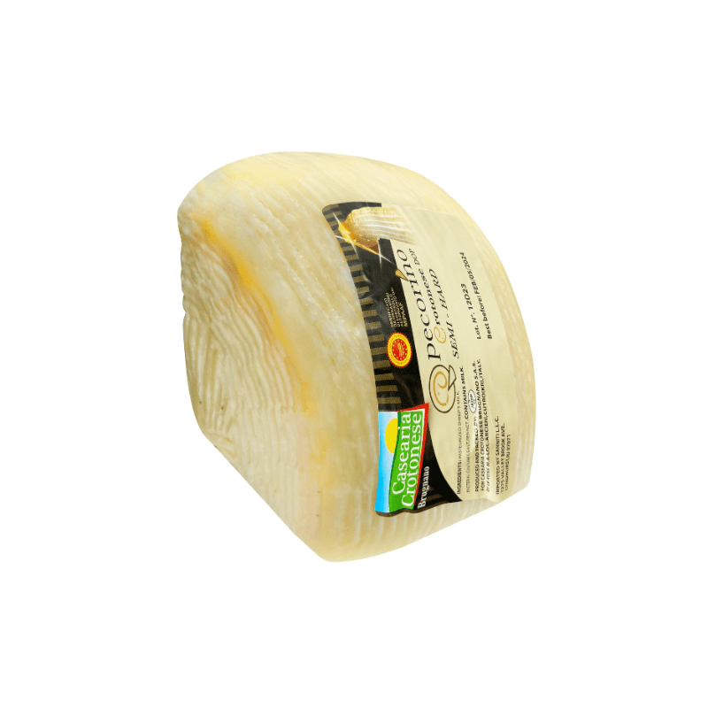 Casearia Crotonese Semiduro Brugnano DOP Wedge, 1 Lb Cheese vendor-unknown 