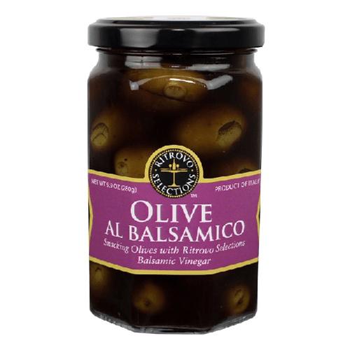 Casina Rossa Olives with Balsamic Vinegar, 9.9 oz (280g) Olives & Capers Ritrovo 