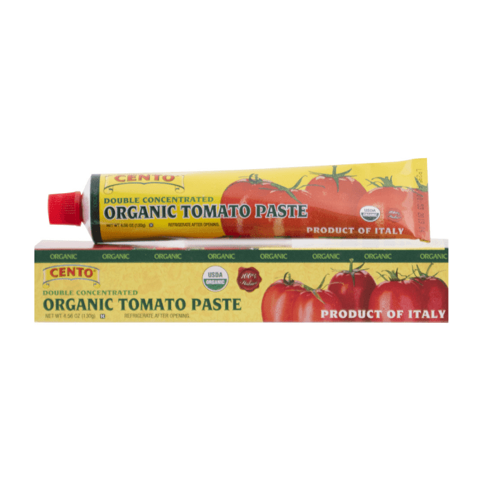 Cento Organic Double Concentrated Tomato Paste Tube, 4.56 oz Sauces & Condiments Cento 