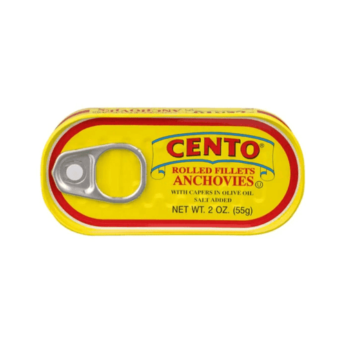 Cento Rolled Anchovies with Capers in Olive Oil, 2 oz Seafood Cento 