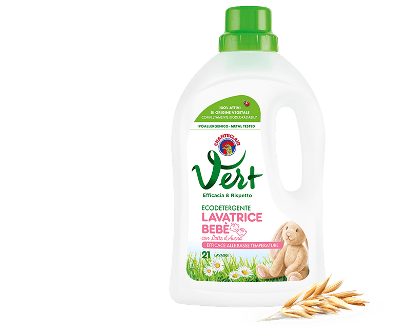 Chanteclair Vert Eco-Cleaner with Oat Milk for Baby Washing Machines, 36.2  oz