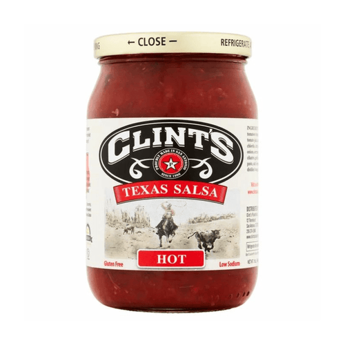 Clint's Texas Salsa Hot, 16 oz Sauces & Condiments Clint's 