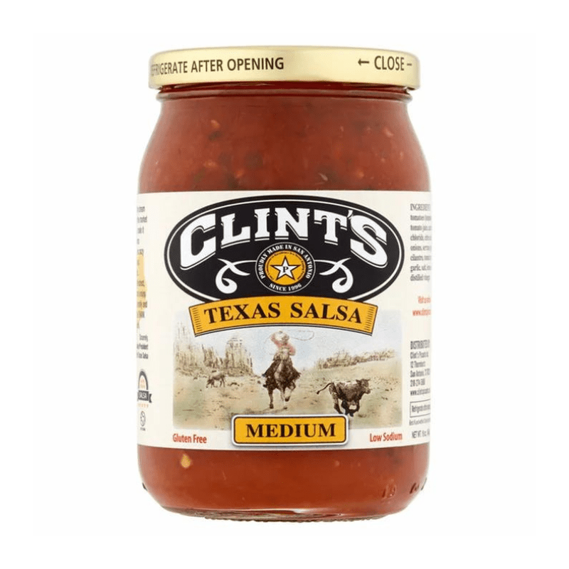 Clint's Texas Salsa Medium, 16 oz Sauces & Condiments Clint's 