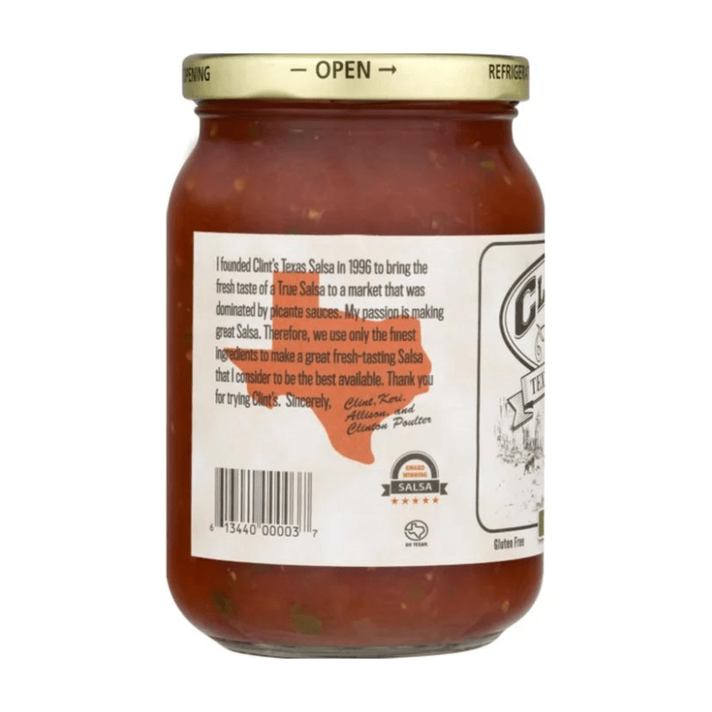 Clint's Texas Salsa Mild, 16 oz Supermarket Italy
