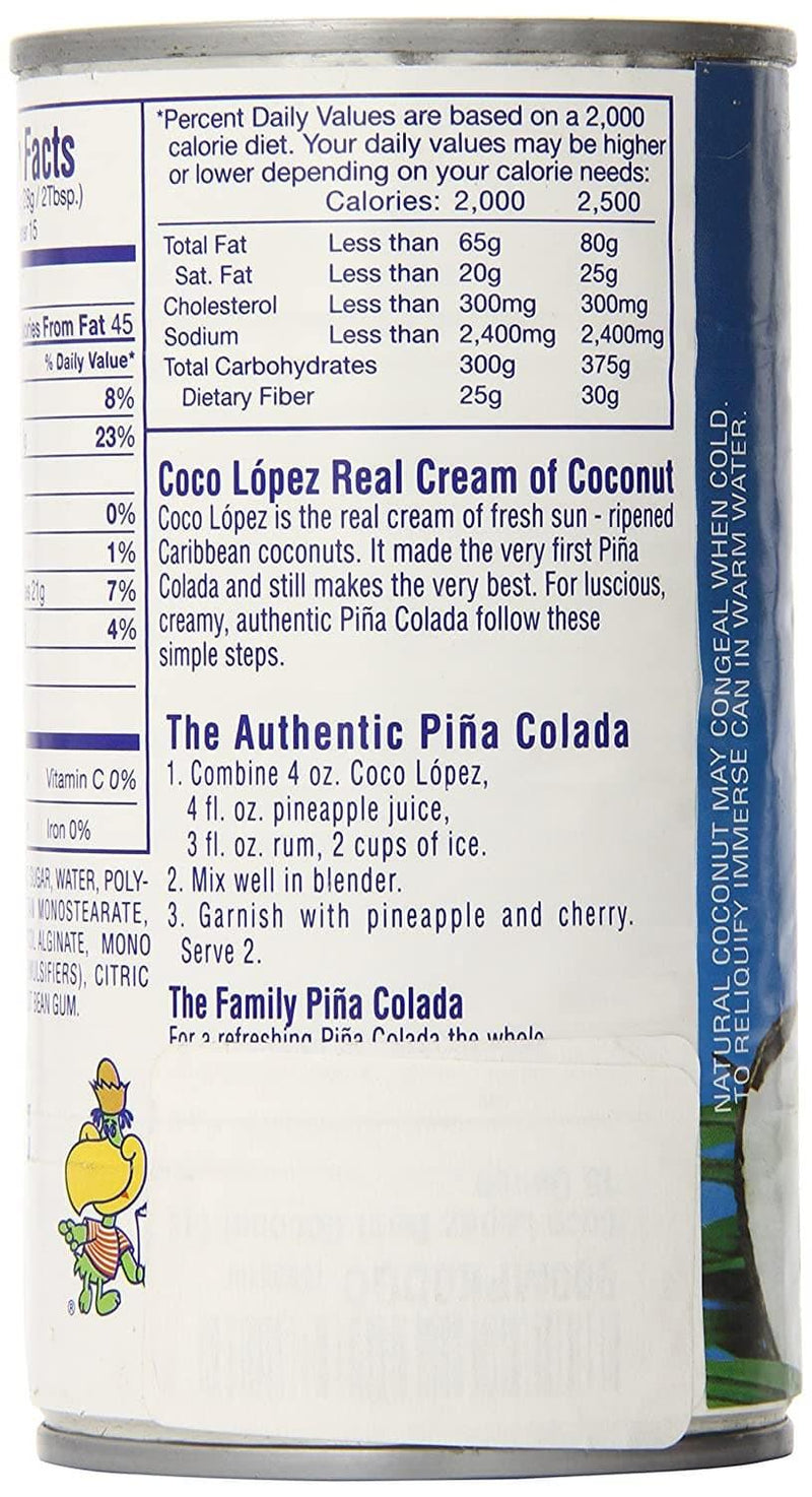 Coco Lopez Real Cream of Coconut, 15 oz | Supermarket Italy Coco Lopez Real Cream of Coconut, 15 oz | Supermarket Italy