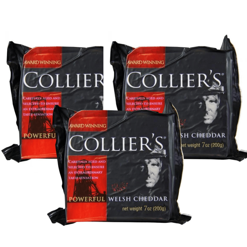 Collier's Powerful Welsh Cheddar Cheese, 7 oz [Pack of 3] Cheese vendor-unknown 