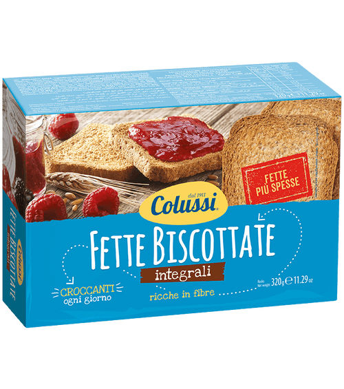 Colussi Fette Biscottate Whole Wheat Toast, 320g Sweets & Snacks Colussi 